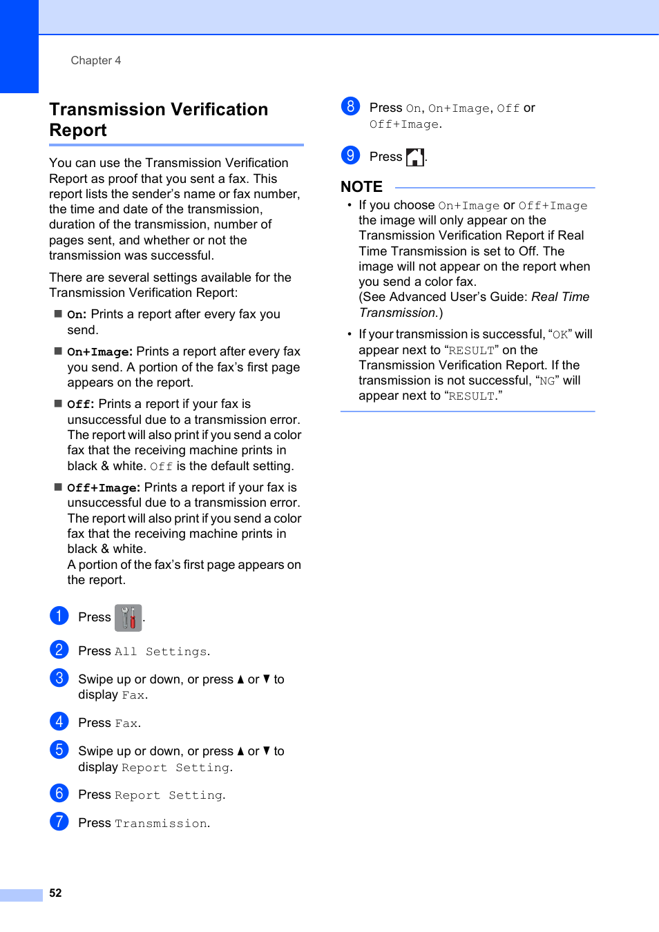 Transmission verification report | Brother MFC-J4710DW User Manual | Page 66 / 211