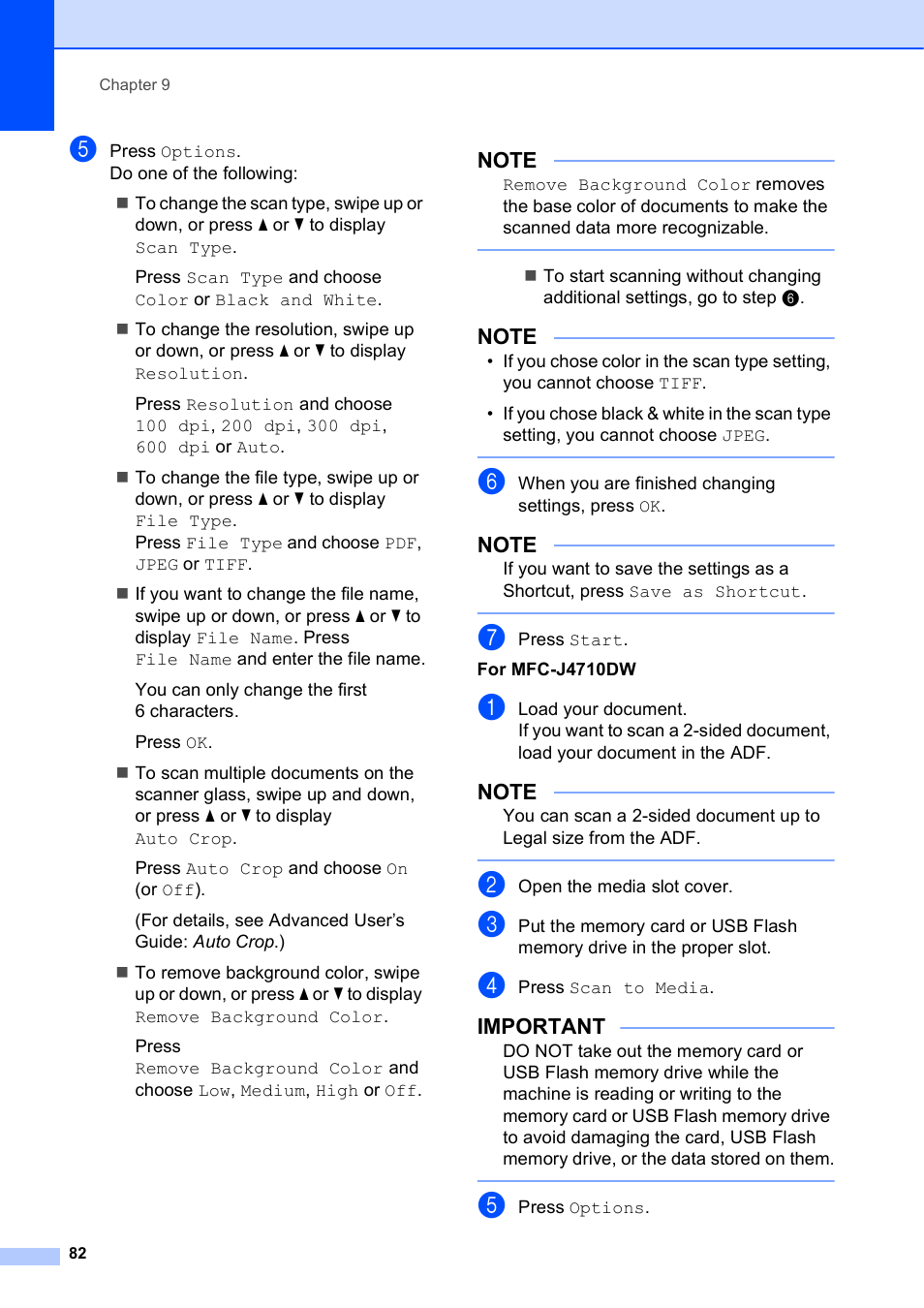 Brother MFC-J4710DW User Manual | Page 96 / 211