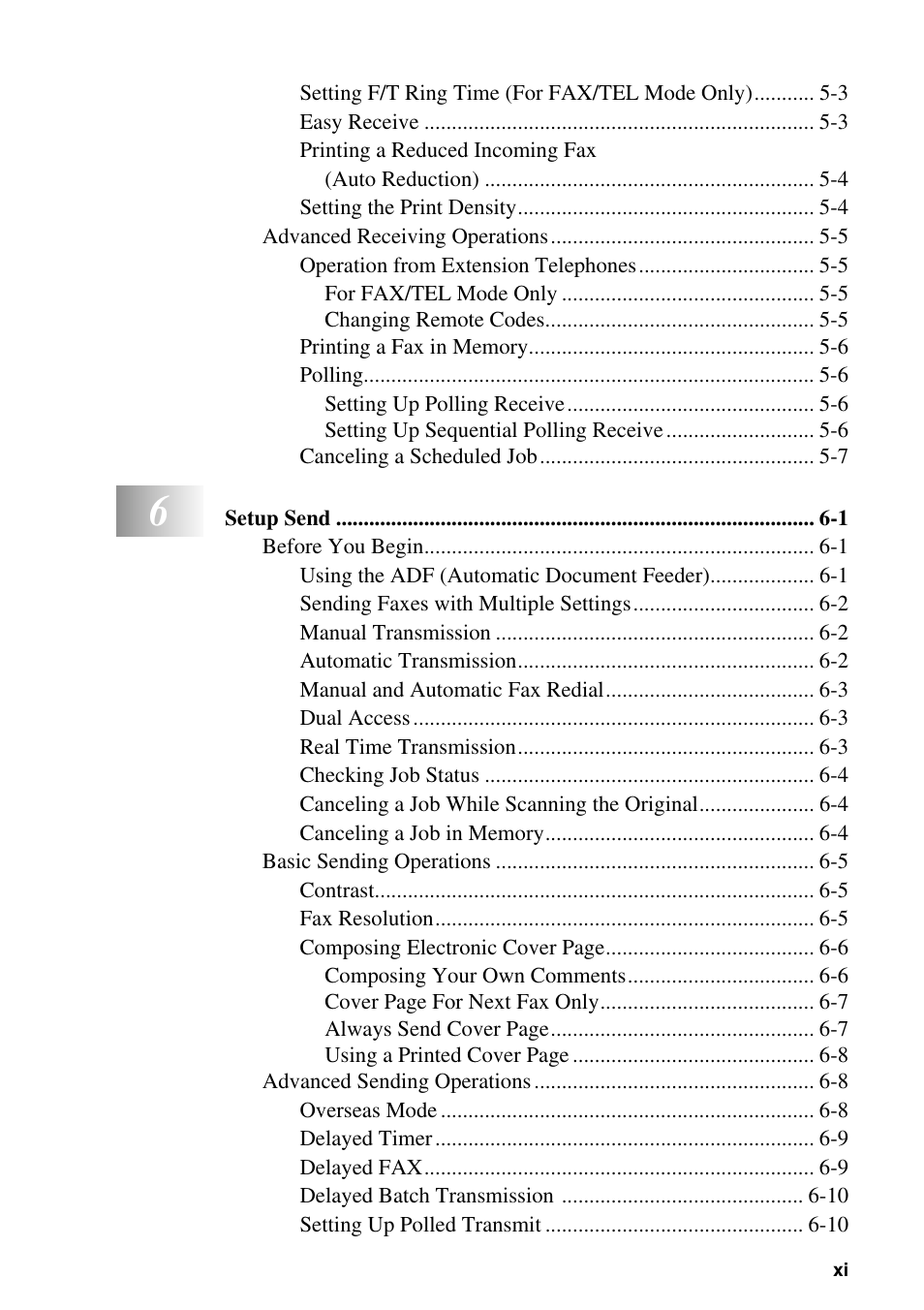 Brother FAX-2800 User Manual | Page 13 / 228