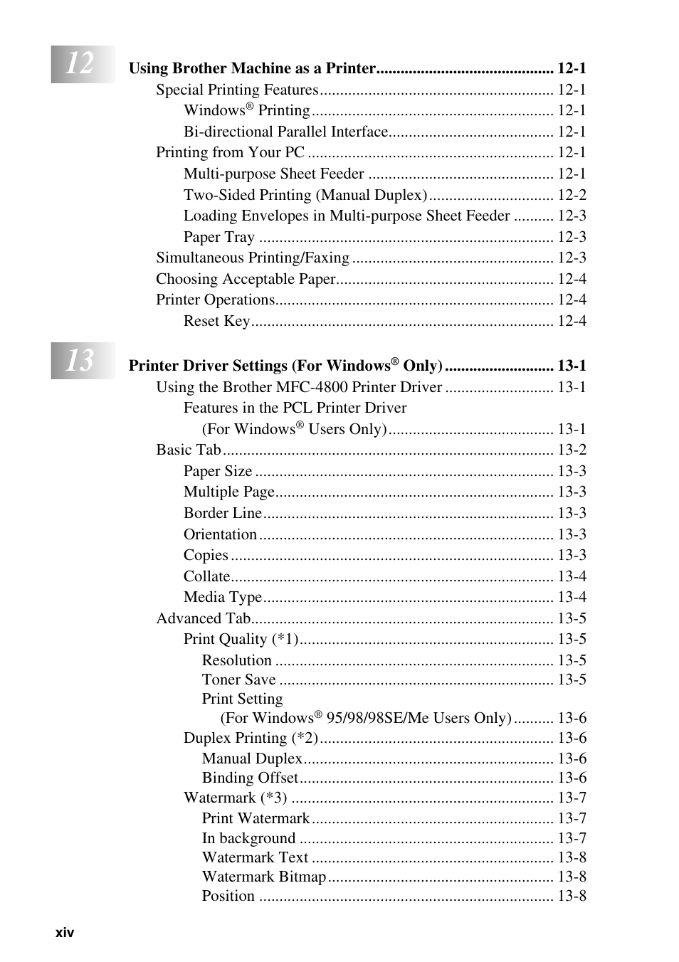 Brother FAX-2800 User Manual | Page 16 / 228
