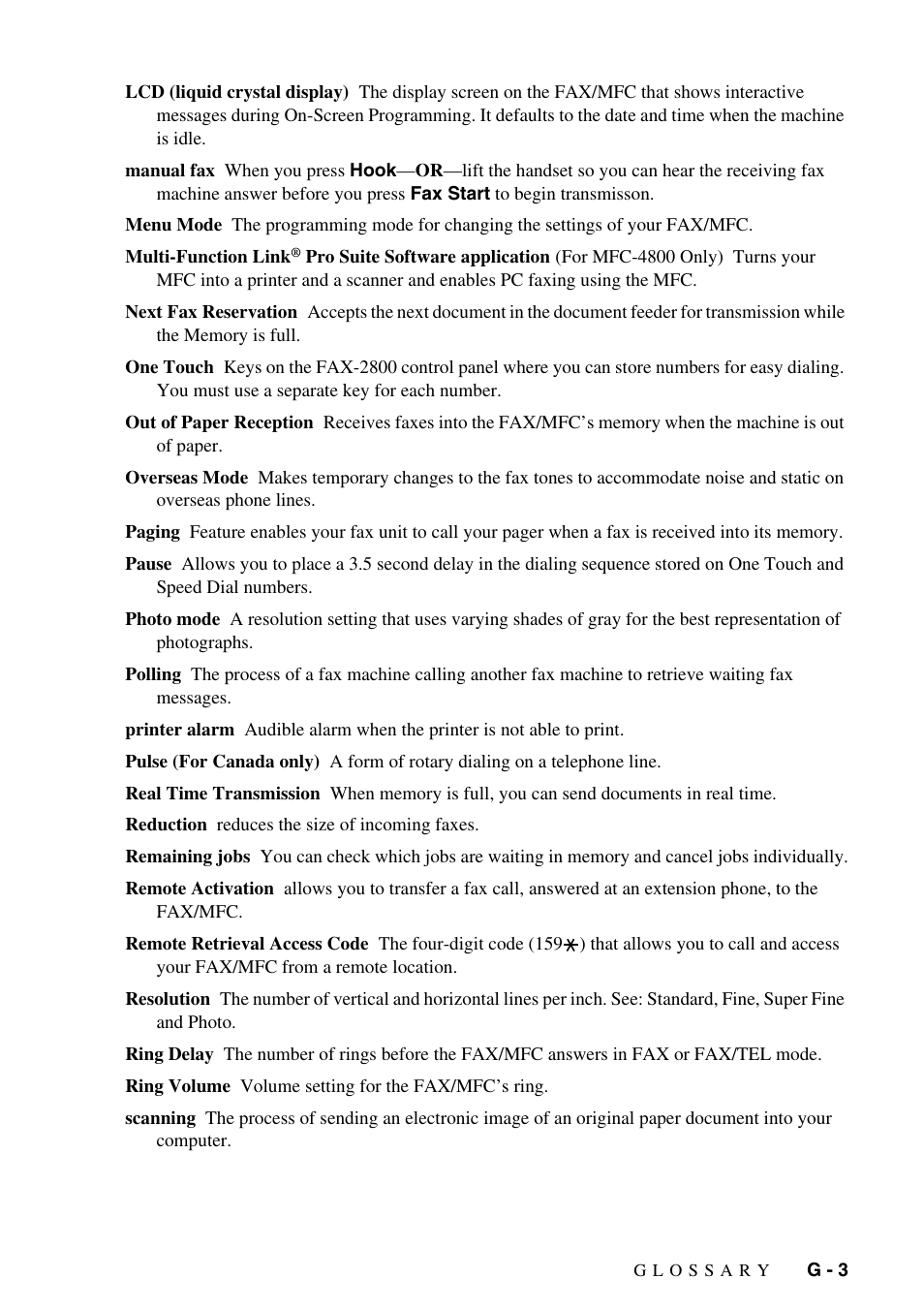 Brother FAX-2800 User Manual | Page 213 / 228