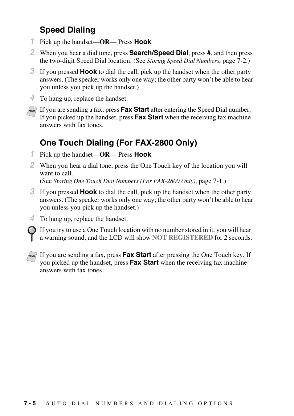 Speed dialing, One touch dialing (for fax-2800 only), Search. (see | Dialed. (see, Speed dialing 1 | Brother FAX-2800 User Manual | Page 80 / 228