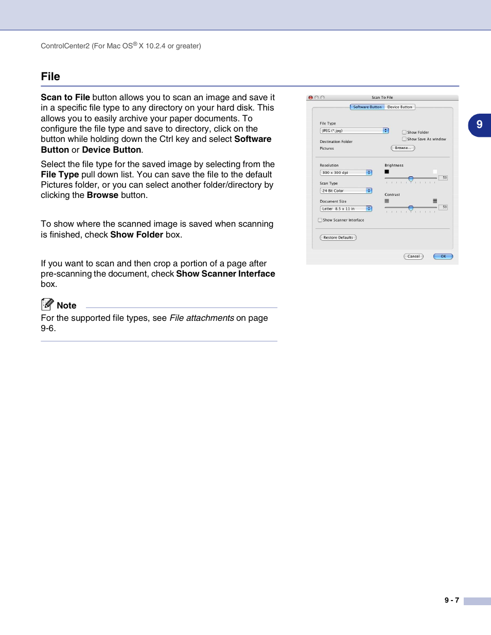 File, File -7, 9file | Brother MFC-9420CN User Manual | Page 128 / 145