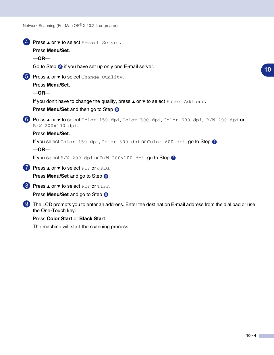 Brother MFC-9420CN User Manual | Page 140 / 145