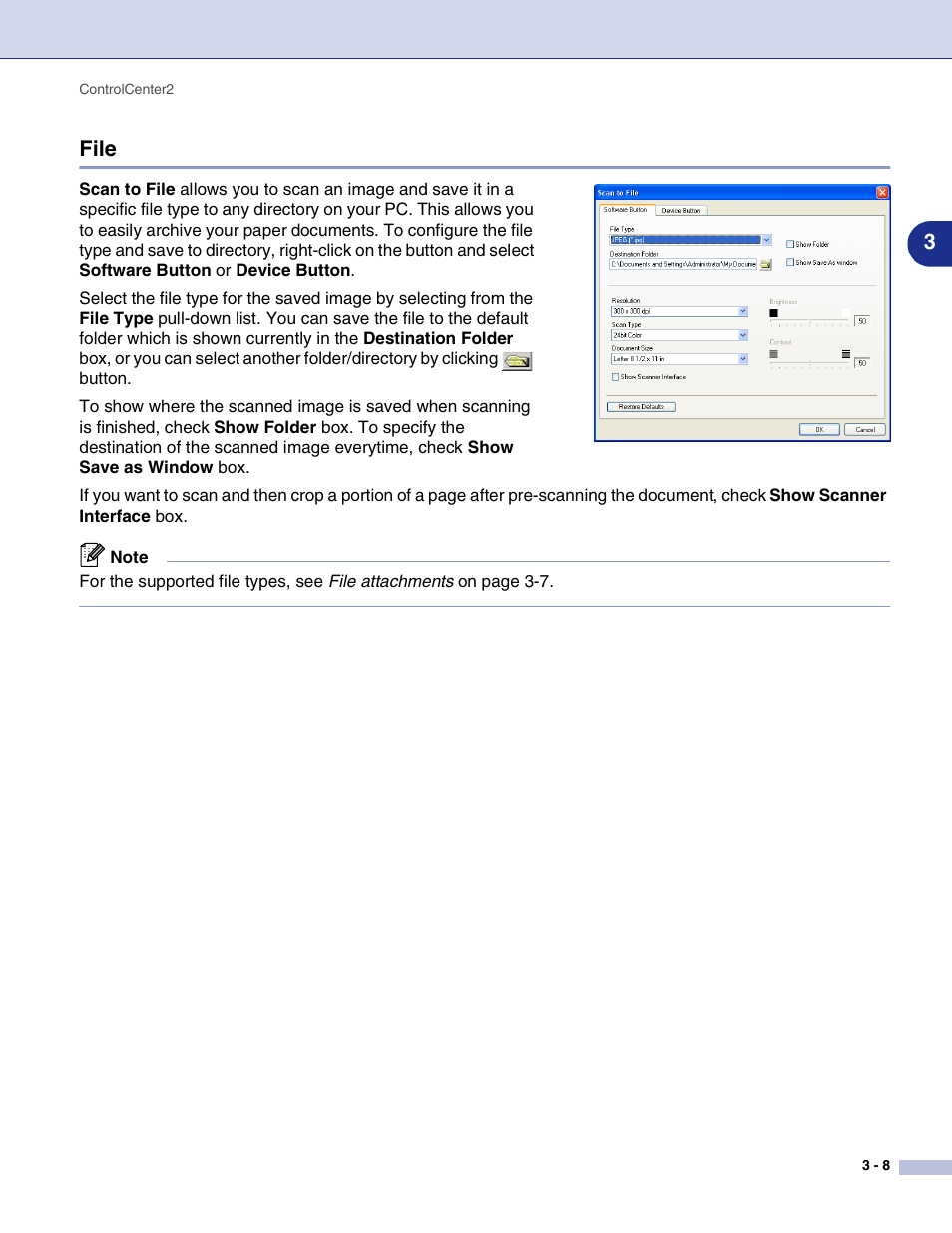 File, File -8, 3file | Brother MFC-9420CN User Manual | Page 58 / 145