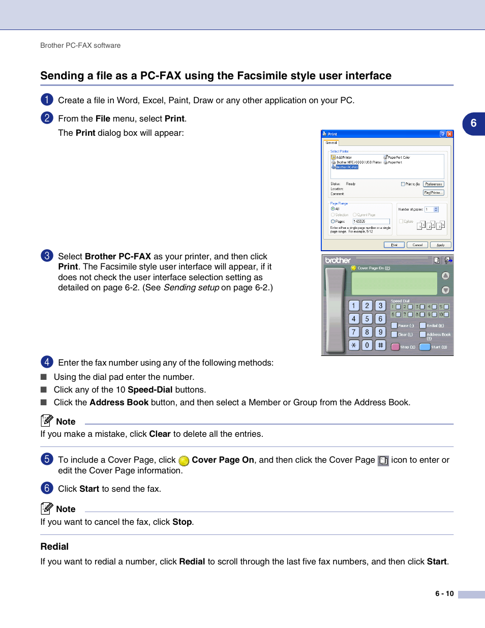 Redial | Brother MFC-9420CN User Manual | Page 84 / 145