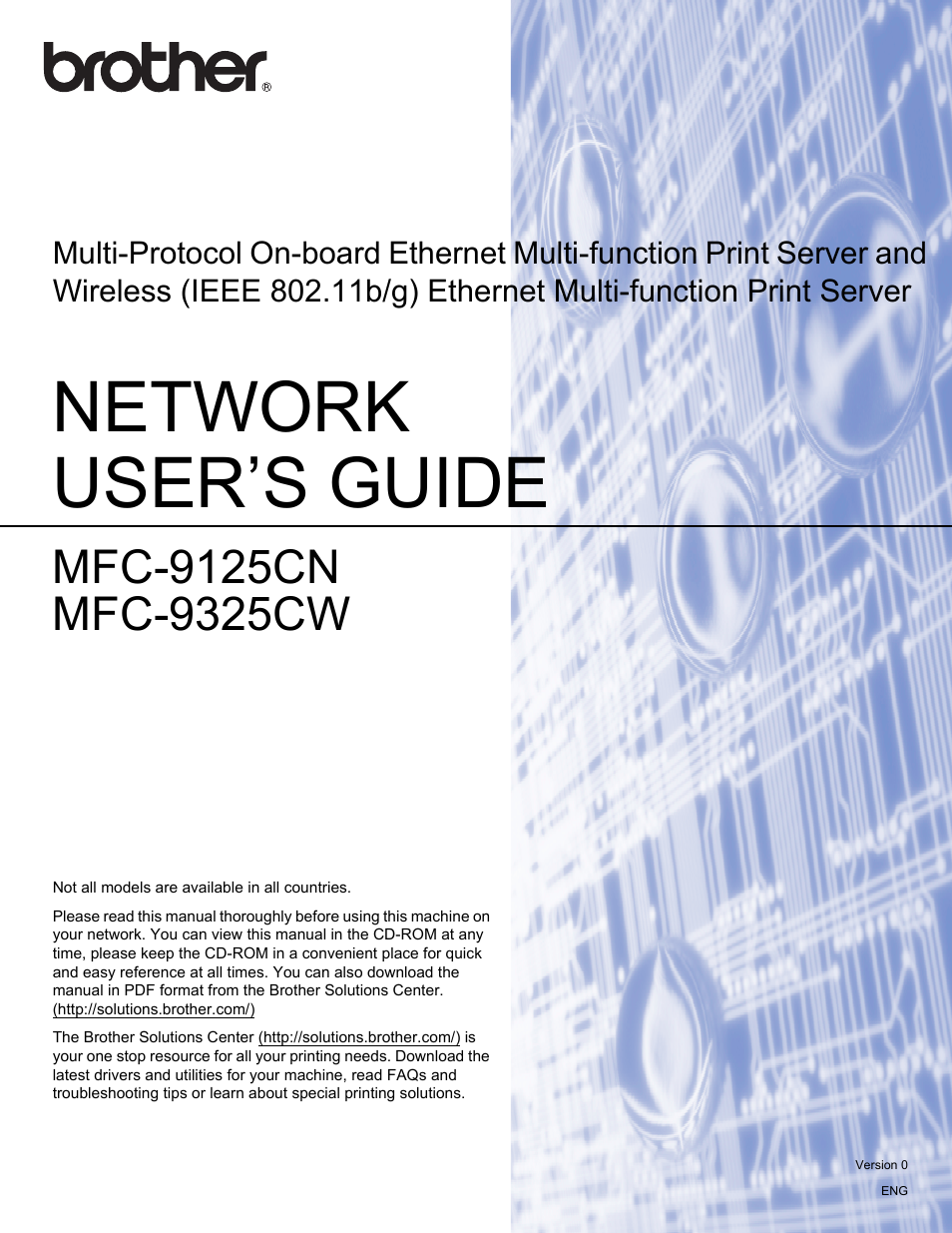 Brother MFC-9325CW User Manual | 192 pages