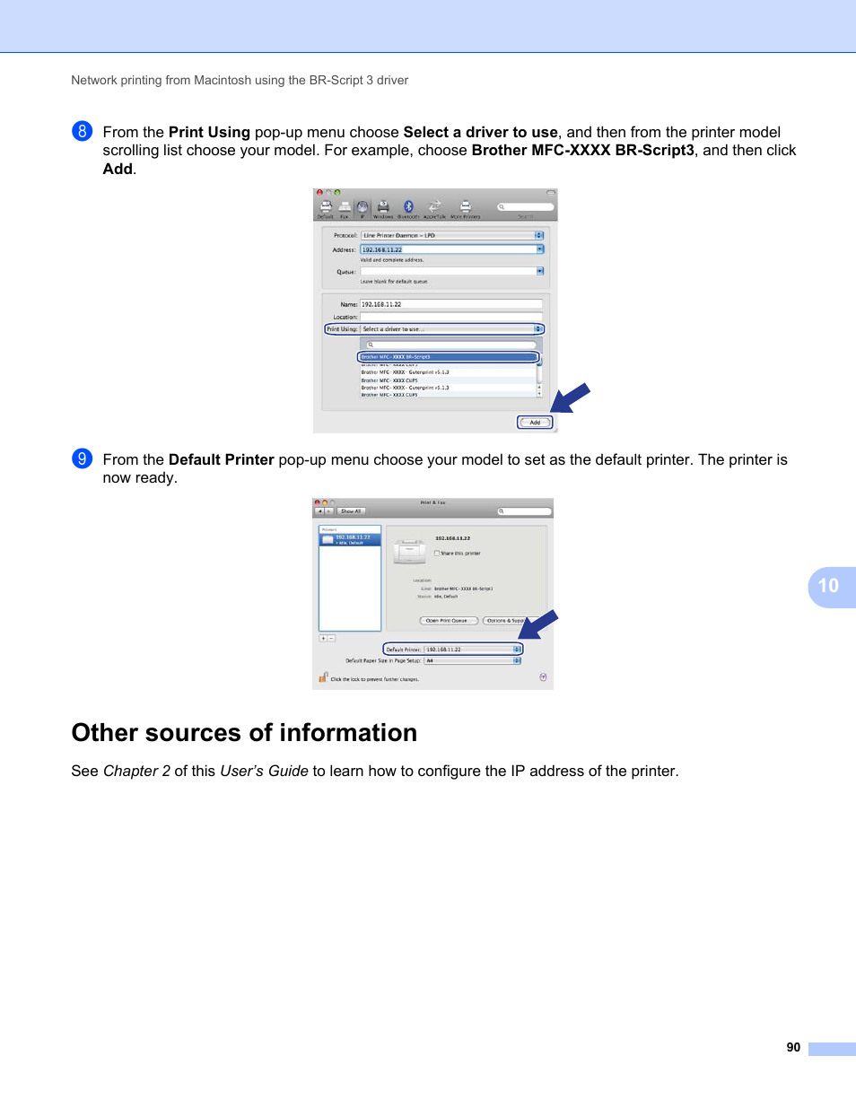 Other sources of information | Brother MFC-9325CW User Manual | Page 101 / 192