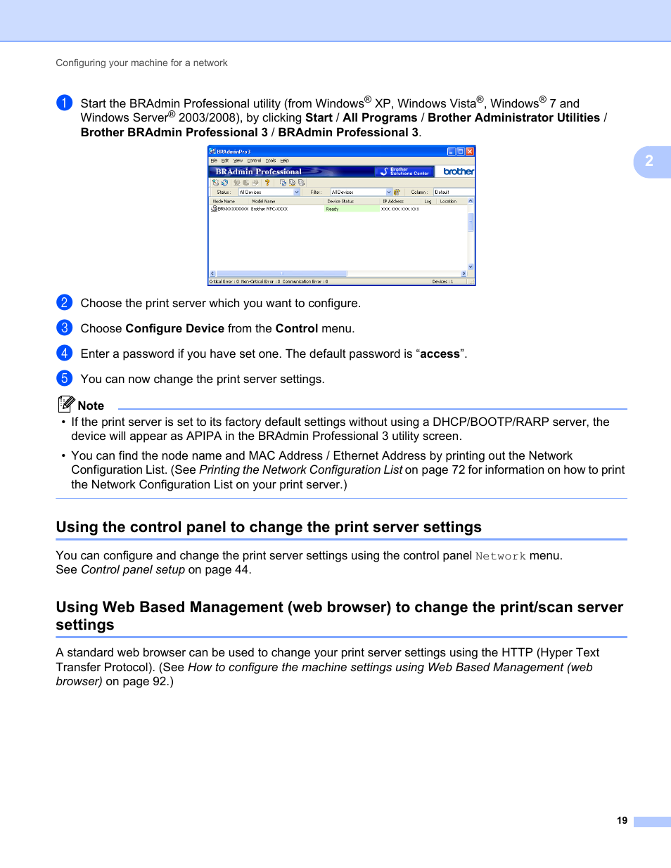 Brother MFC-9325CW User Manual | Page 30 / 192