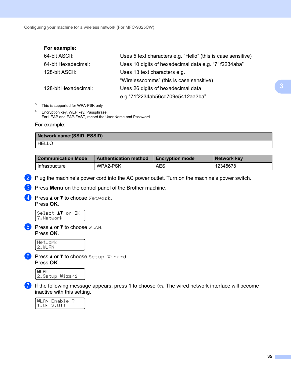 Tkip | Brother MFC-9325CW User Manual | Page 46 / 192