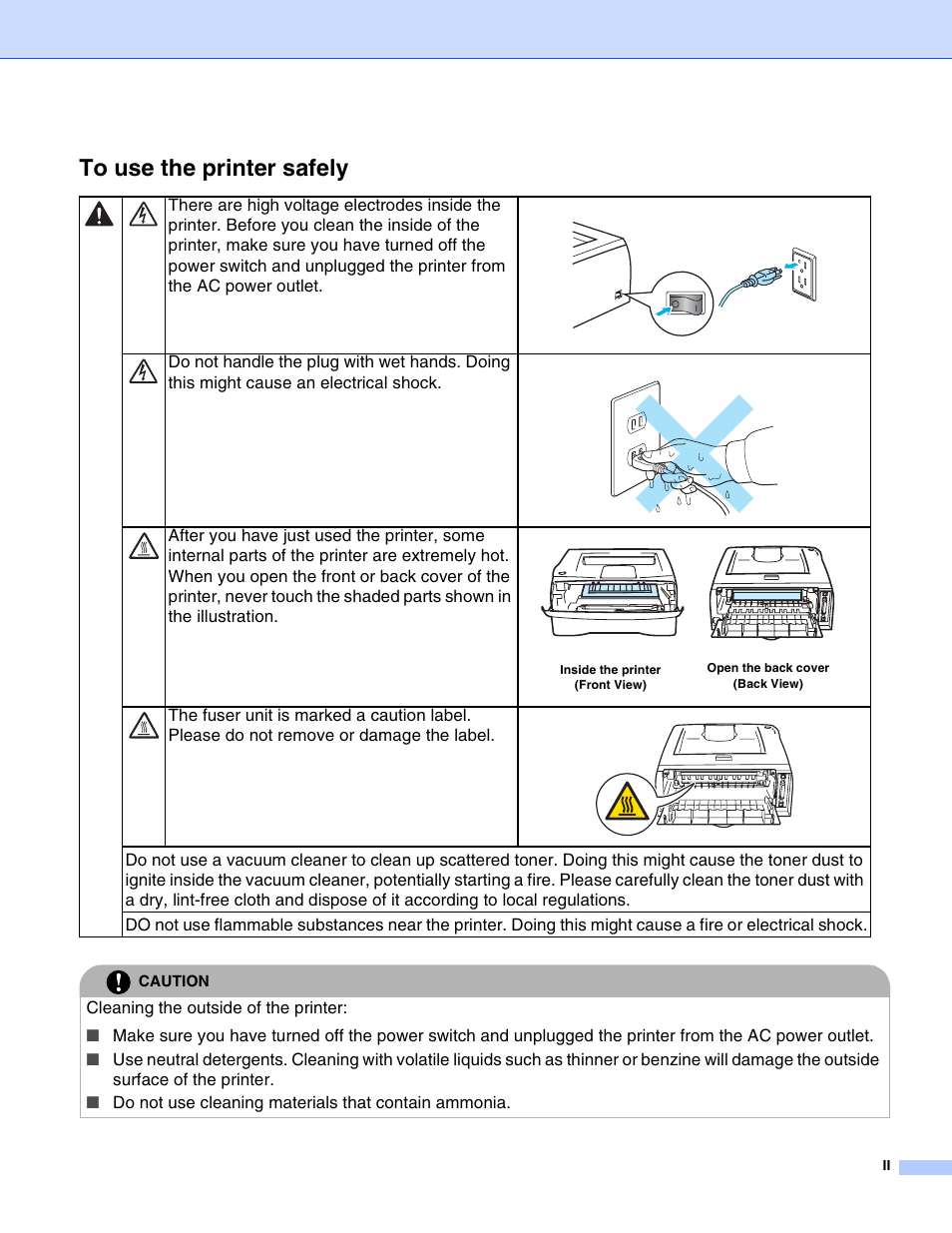 Brother HL-2070N User Manual | Page 3 / 109