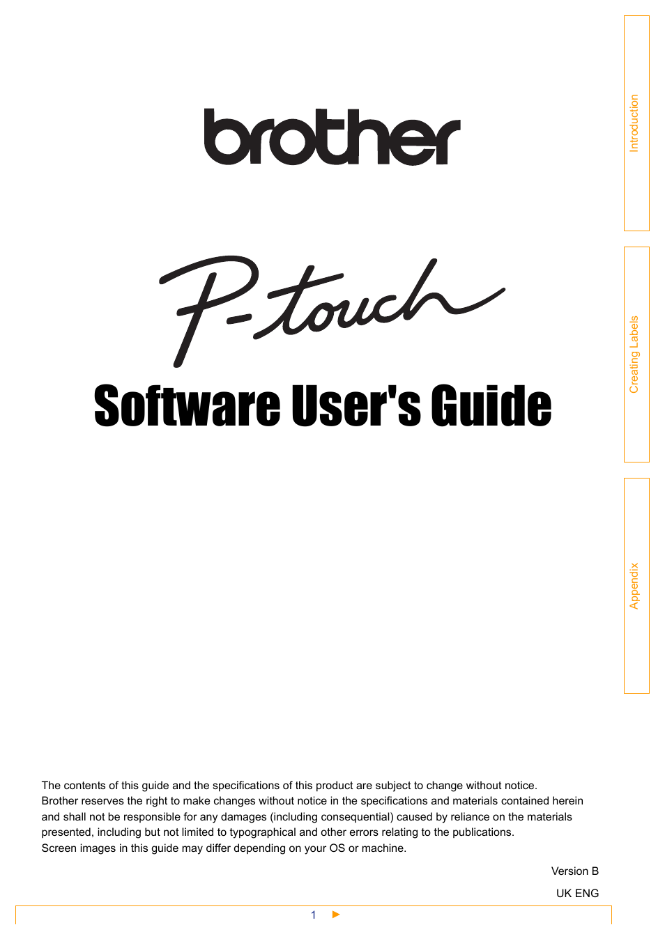 Brother PT-3600 User Manual | 31 pages