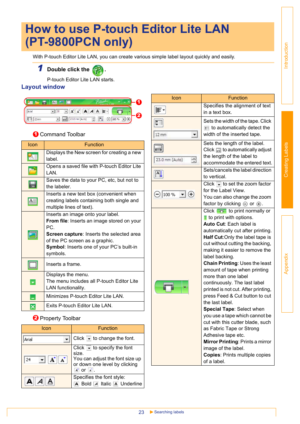 Brother PT-3600 User Manual | Page 23 / 31