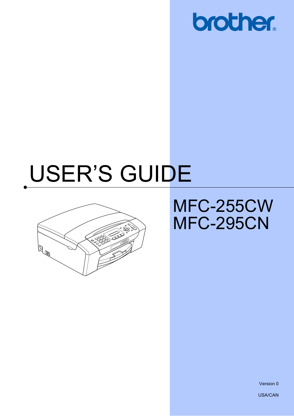 Brother MFC-255CW User Manual | 180 pages