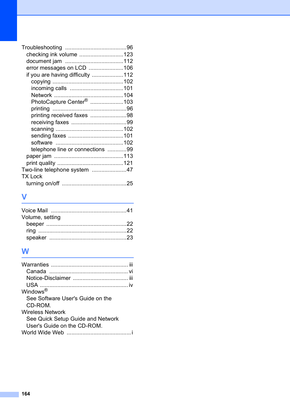 Brother MFC-255CW User Manual | Page 178 / 180