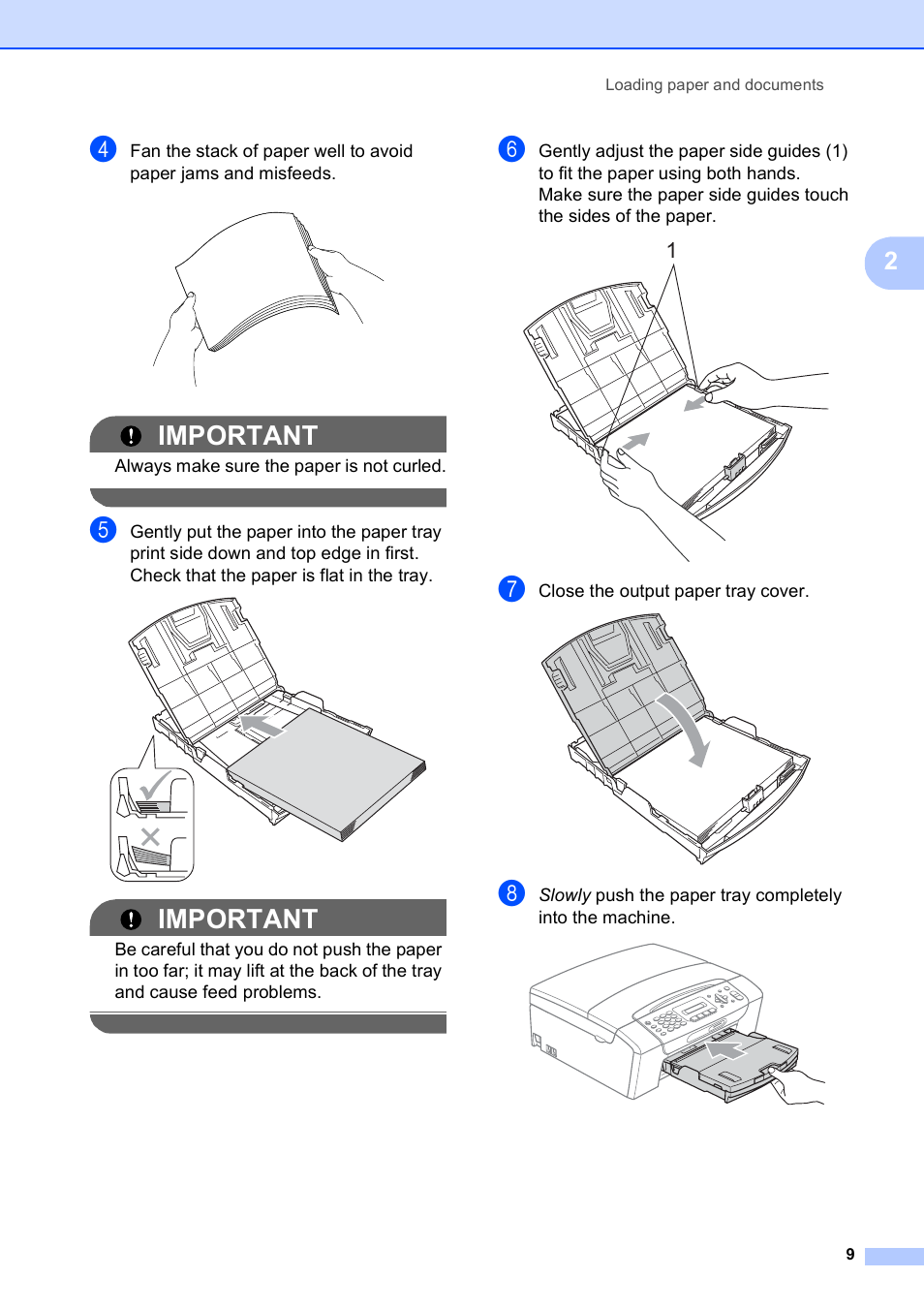 Important | Brother MFC-255CW User Manual | Page 23 / 180