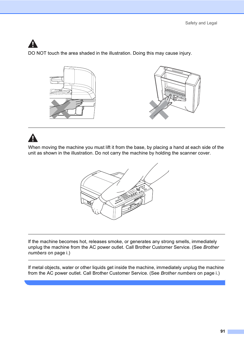 Safety and legal 91 | Brother MFC-5860CN User Manual | Page 107 / 169