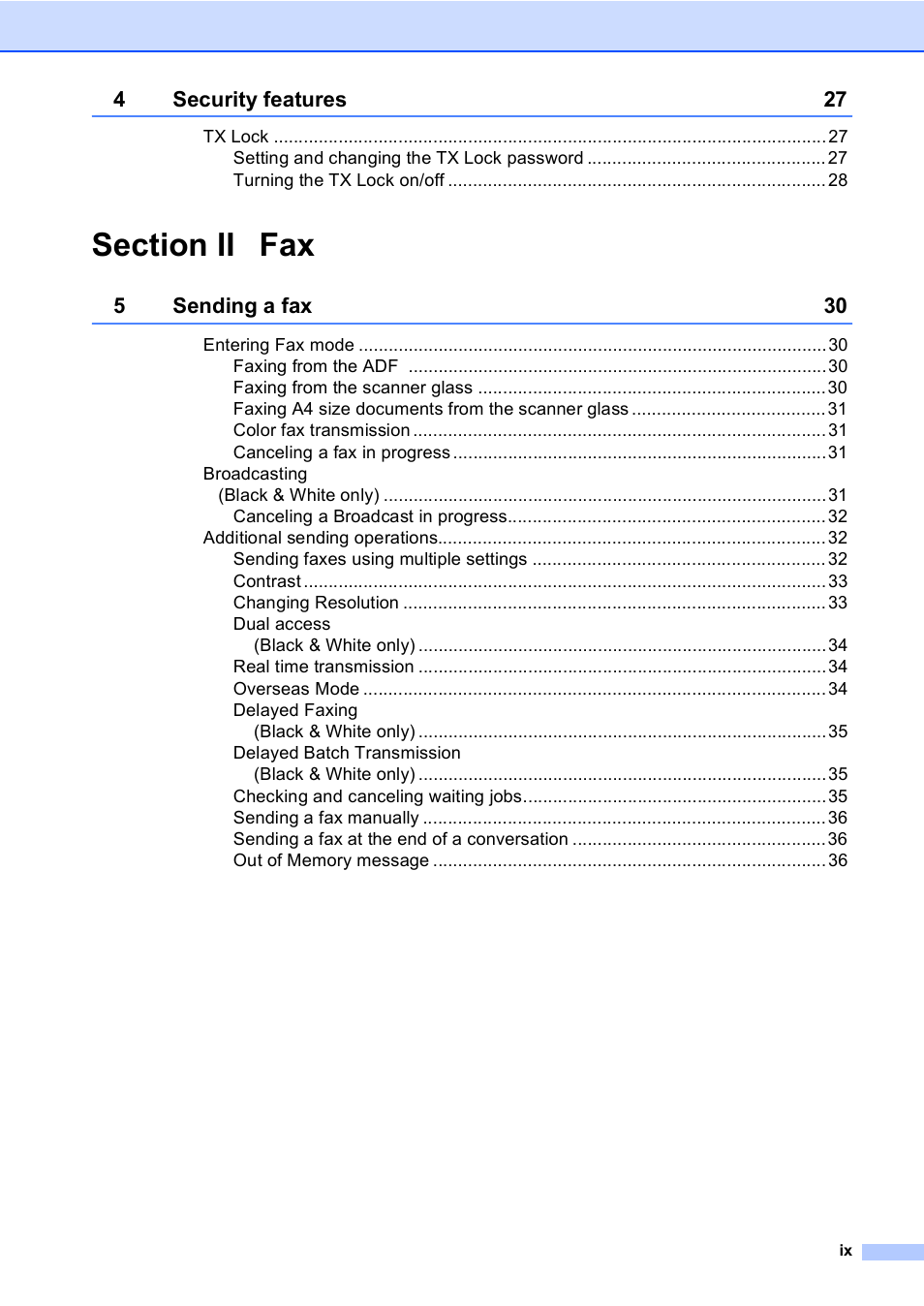 Brother MFC-5860CN User Manual | Page 11 / 169