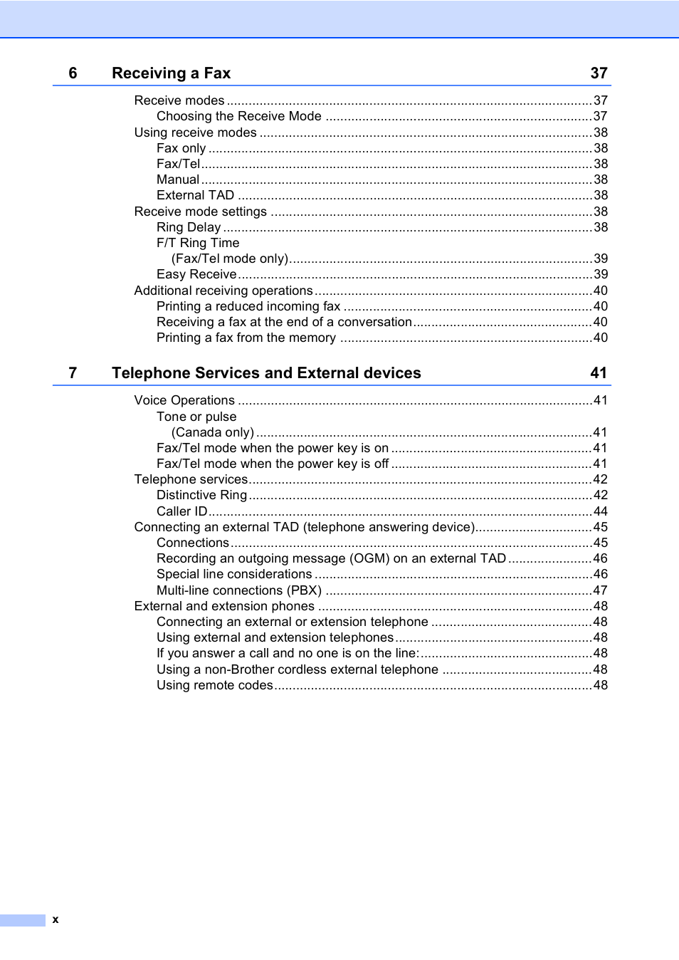 Brother MFC-5860CN User Manual | Page 12 / 169