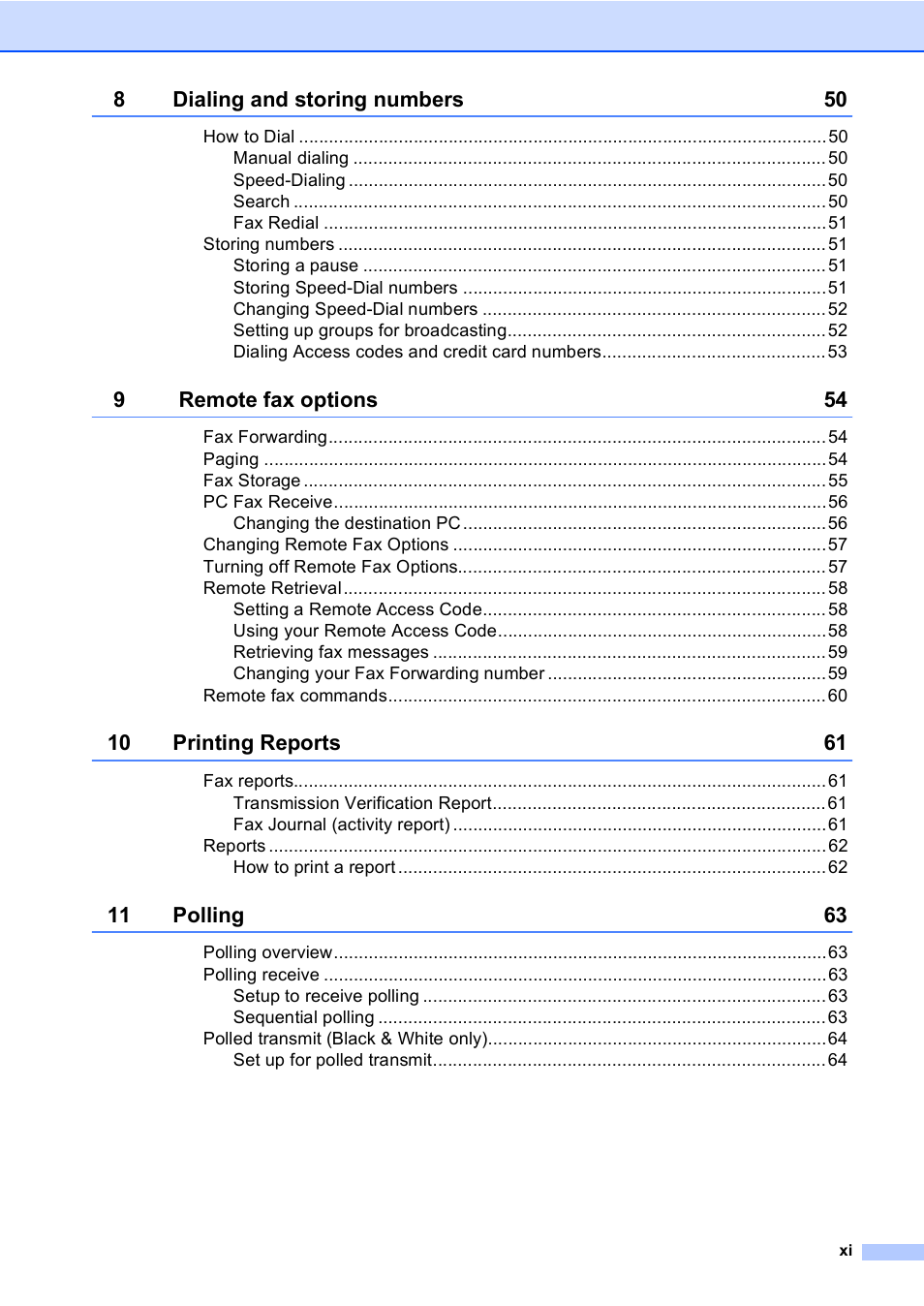 Brother MFC-5860CN User Manual | Page 13 / 169