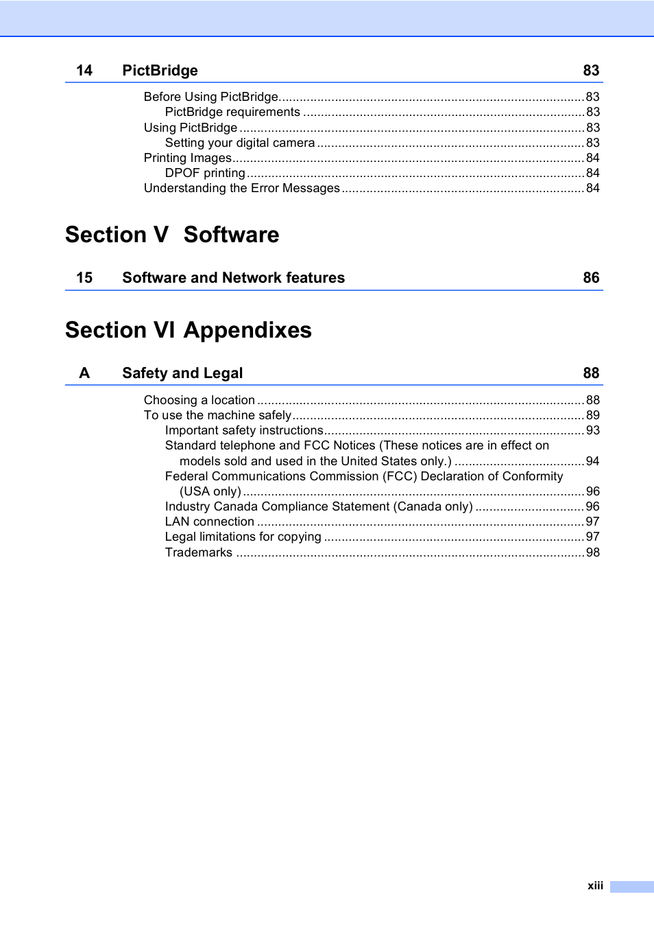 Brother MFC-5860CN User Manual | Page 15 / 169