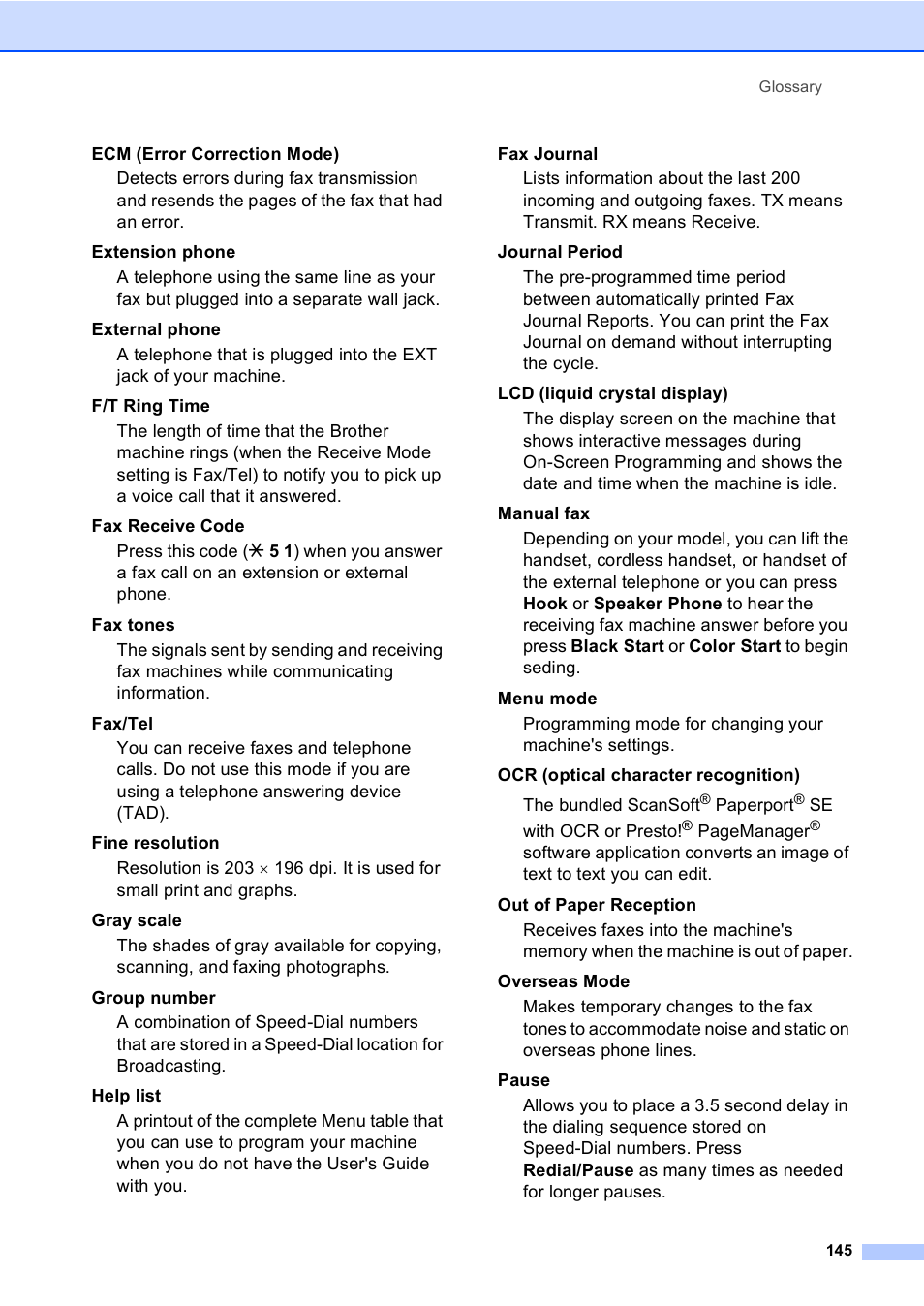 Brother MFC-5860CN User Manual | Page 161 / 169