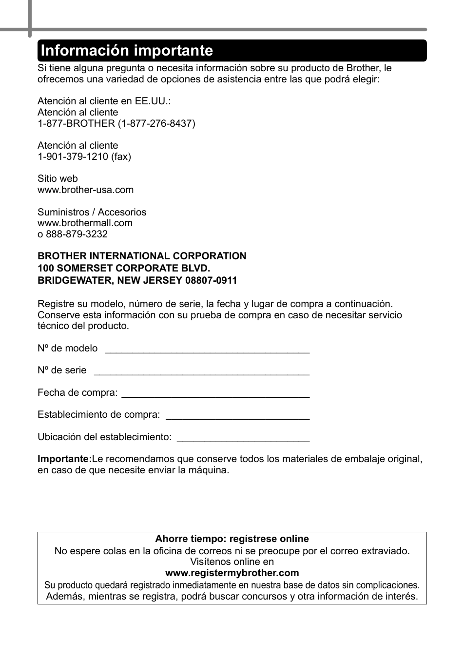 Información importante | Brother QL-570 User Manual | Page 56 / 106