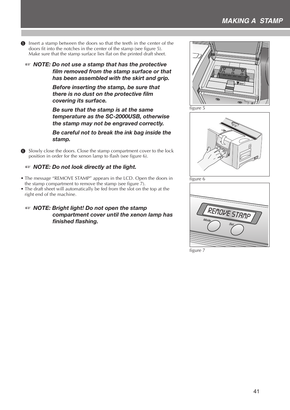 Desigining a stamp, Making a stamp | Brother SC-2000USB User Manual | Page 45 / 63