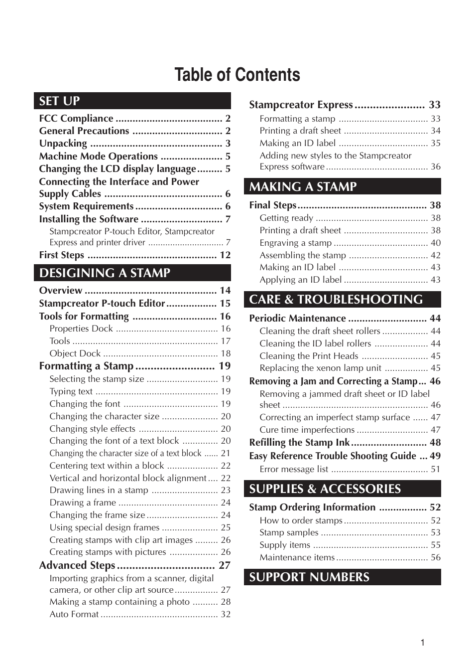 Brother SC-2000USB User Manual | Page 5 / 63