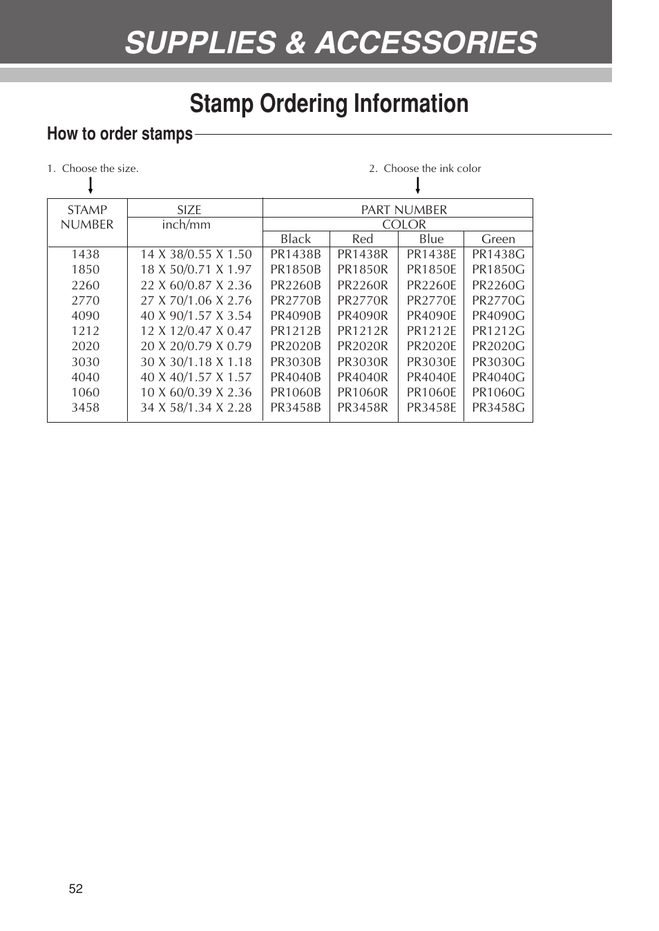 Supplies & accessories, Stamp ordering information, How to order stamps | Brother SC-2000USB User Manual | Page 56 / 63