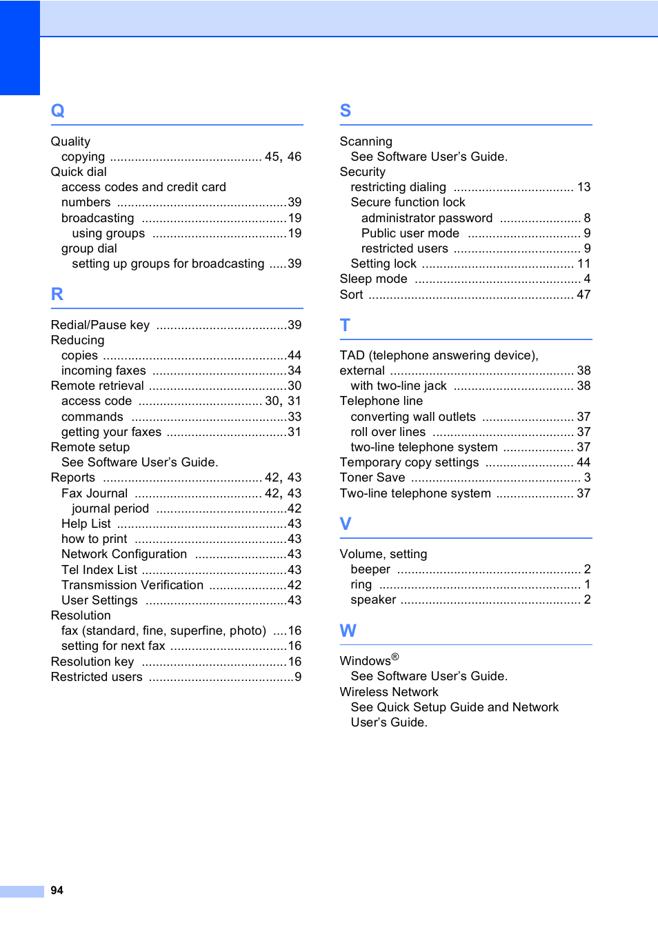 Brother MFC 9560CDW User Manual | Page 100 / 101