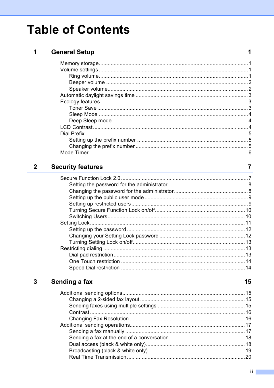Brother MFC 9560CDW User Manual | Page 3 / 101