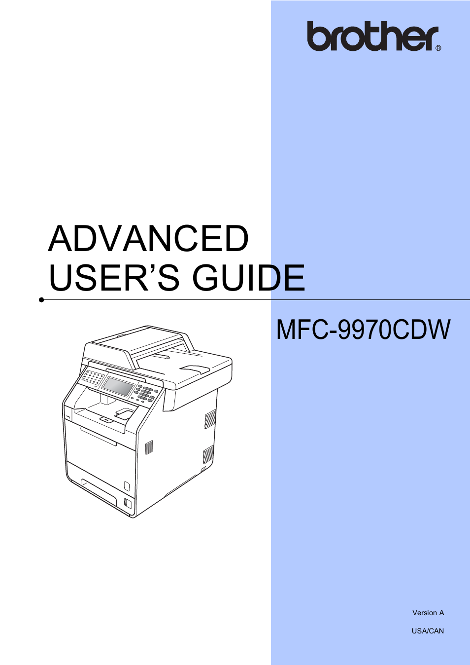 Brother MFC 9970CDW User Manual | 110 pages