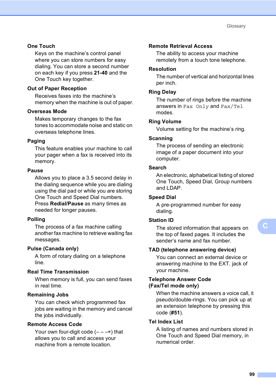 Brother MFC 9970CDW User Manual | Page 105 / 110
