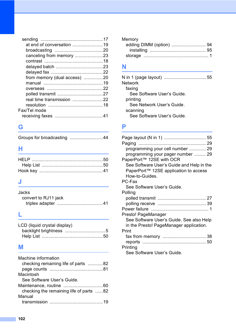 Brother MFC 9970CDW User Manual | Page 108 / 110
