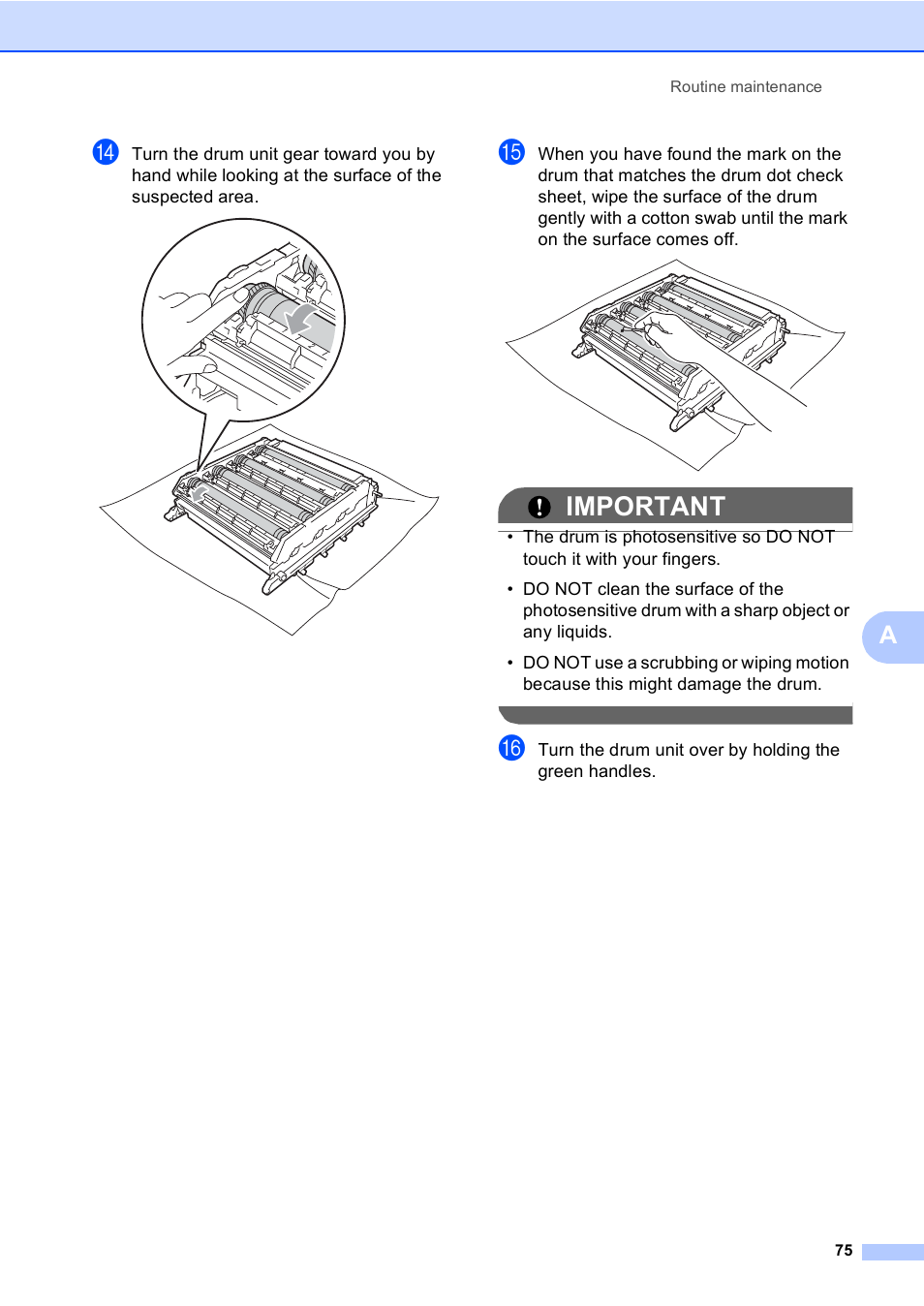 Important | Brother MFC 9970CDW User Manual | Page 81 / 110