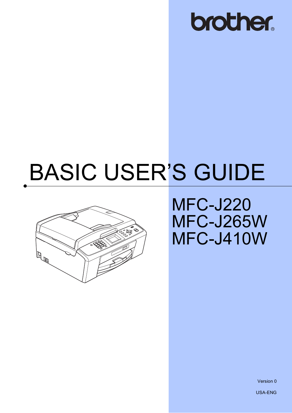 Brother MFC-J410W User Manual | 122 pages