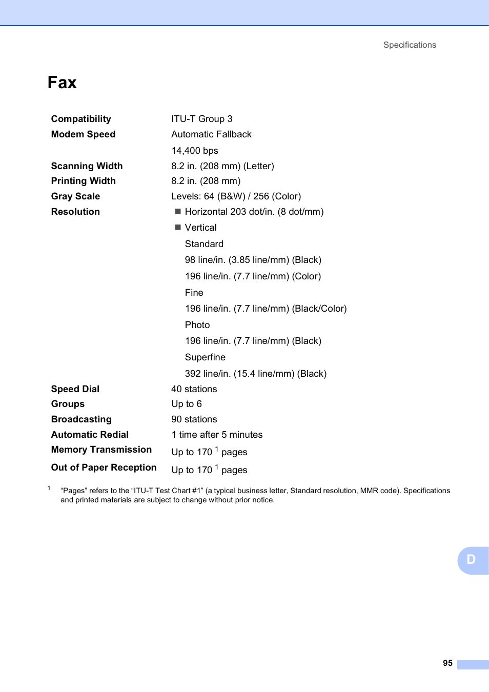 Brother MFC-J410W User Manual | Page 109 / 122