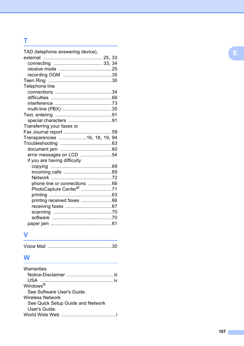 Brother MFC-J410W User Manual | Page 121 / 122