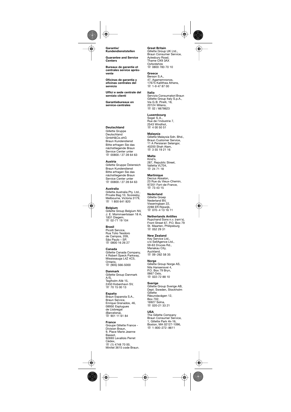 Braun AW55 User Manual | Page 9 / 10