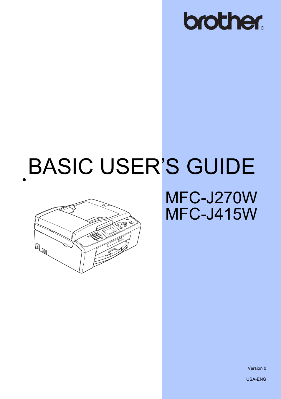 Brother MFC-J270W User Manual | 122 pages