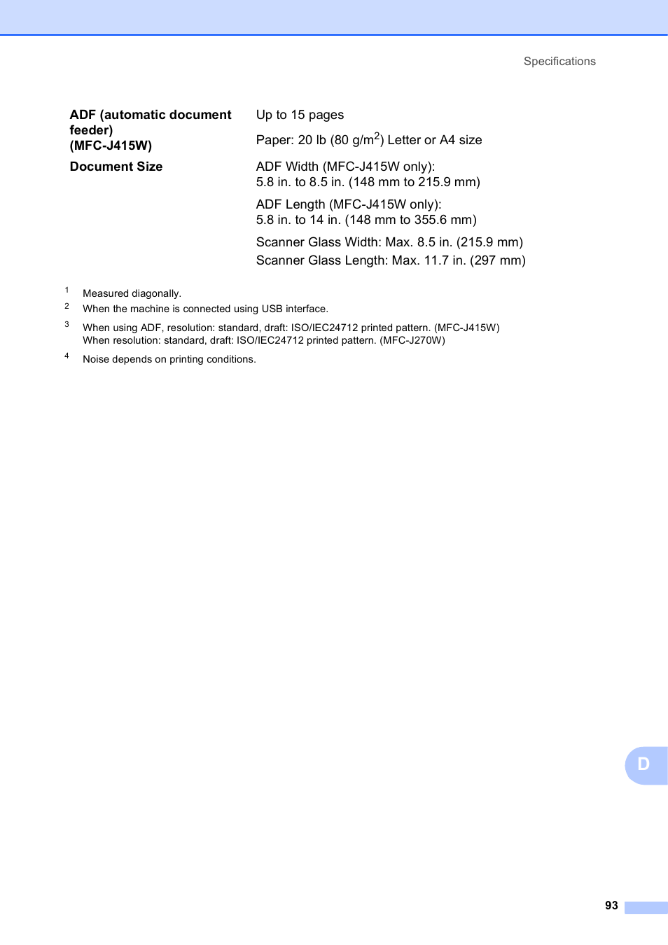 Brother MFC-J270W User Manual | Page 107 / 122