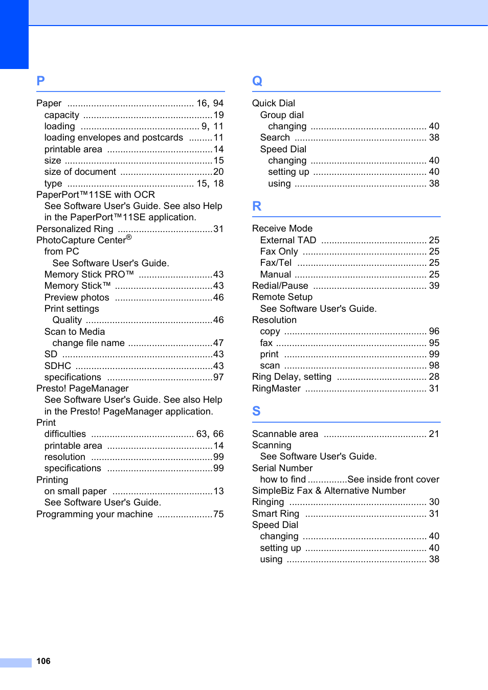 Brother MFC-J270W User Manual | Page 120 / 122