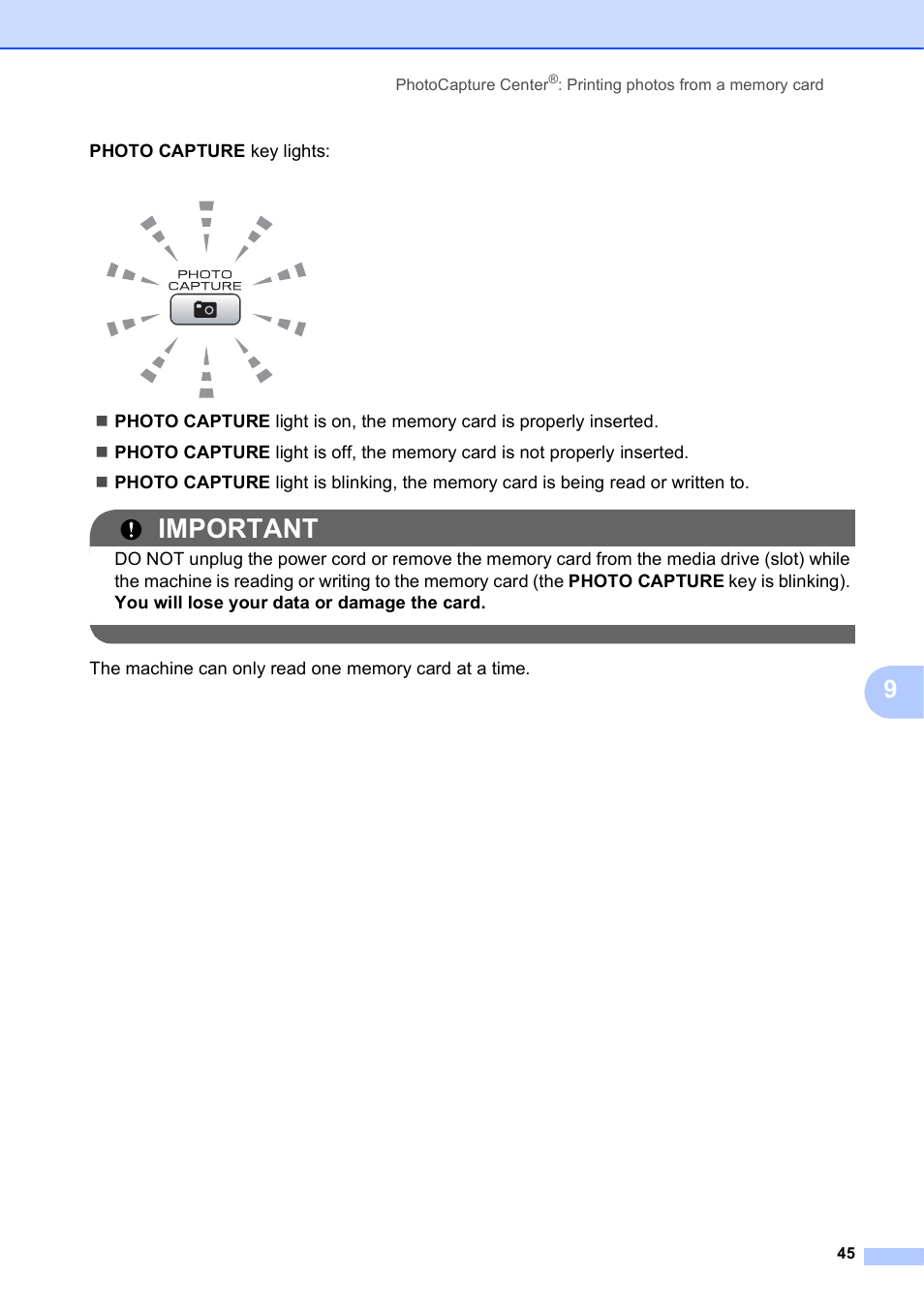 Important | Brother MFC-J270W User Manual | Page 59 / 122