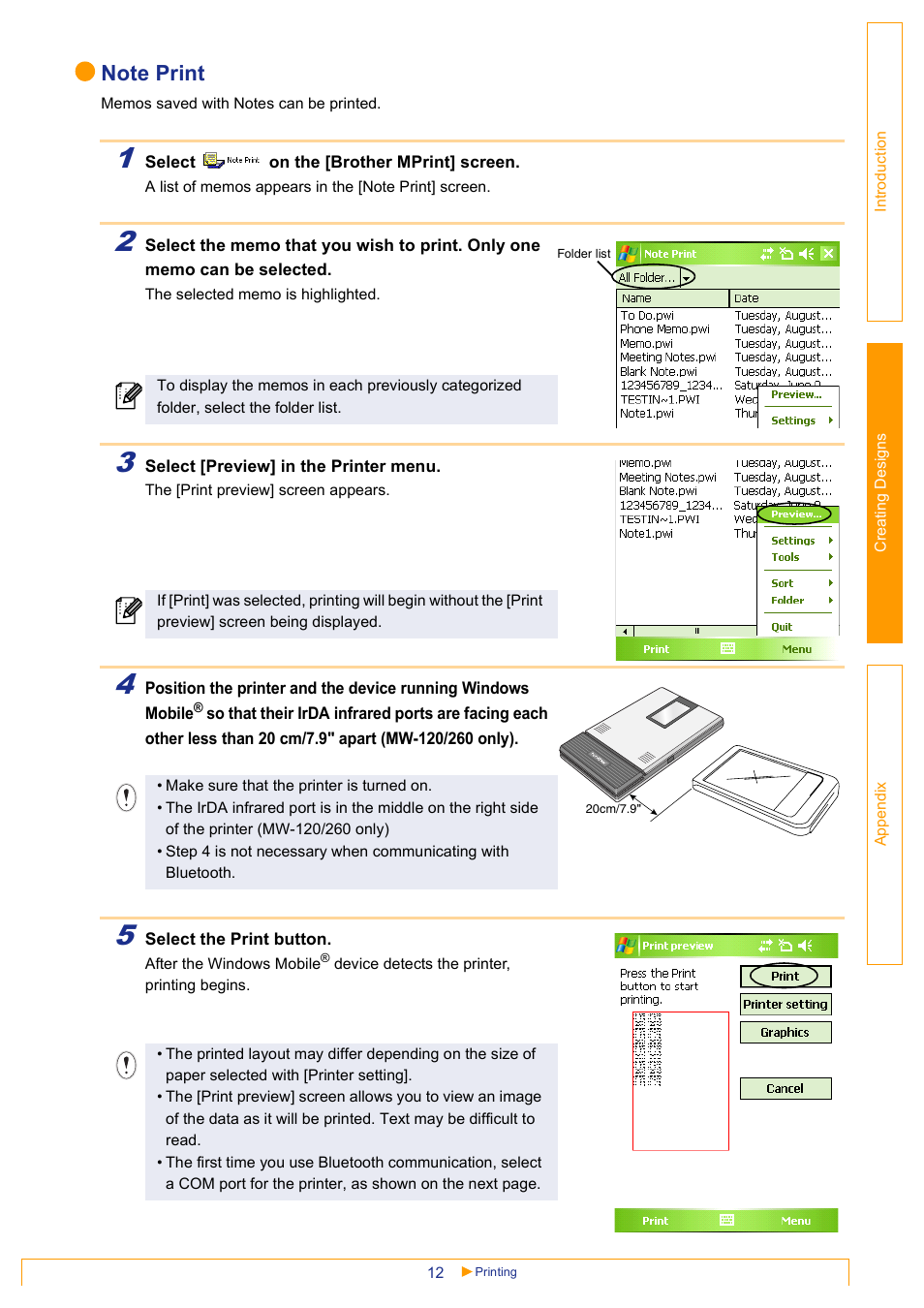 Brother MW-145BT User Manual | Page 12 / 25