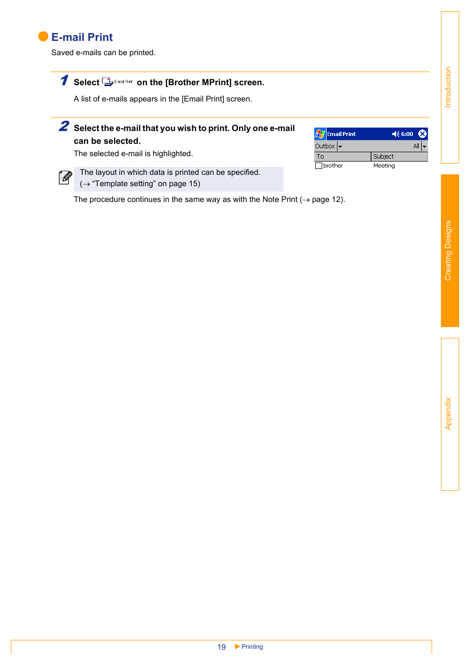 E-mail print | Brother MW-145BT User Manual | Page 19 / 25
