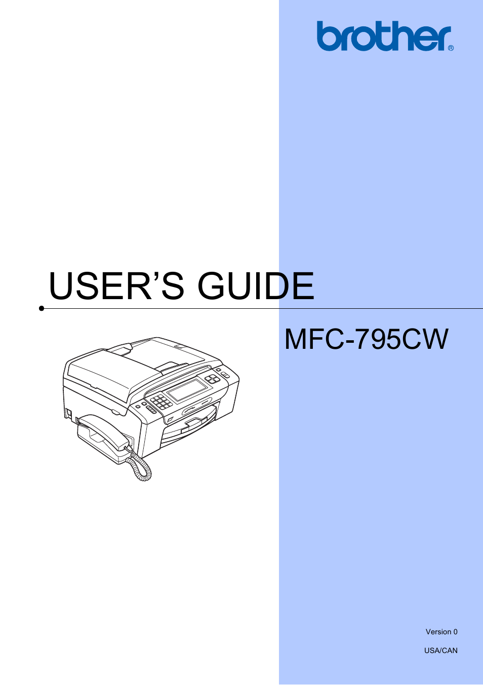 Brother MFC-795CW User Manual | 240 pages