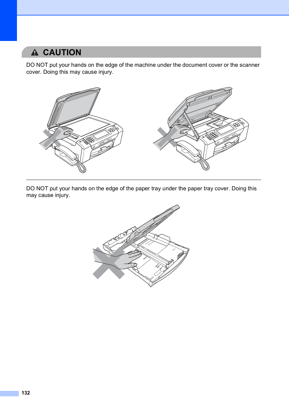 Caution | Brother MFC-795CW User Manual | Page 148 / 240