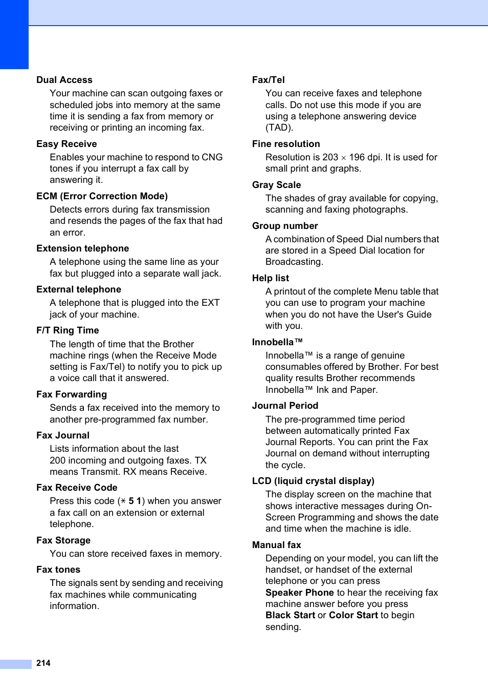 Brother MFC-795CW User Manual | Page 230 / 240