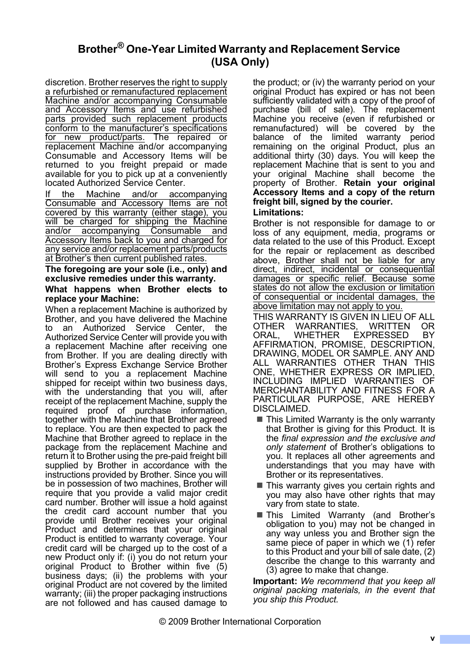 Brother | Brother MFC-795CW User Manual | Page 7 / 240